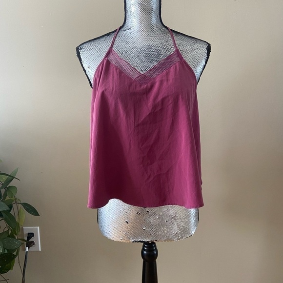 INTIMATELY by Free People Mauve Purple Flowy Boho Mesh Tank Size Small - Picture 10 of 14